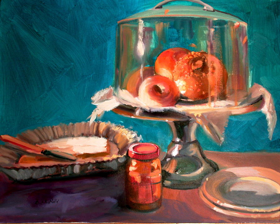 Bagels Painting by Anne McNally - Fine Art America