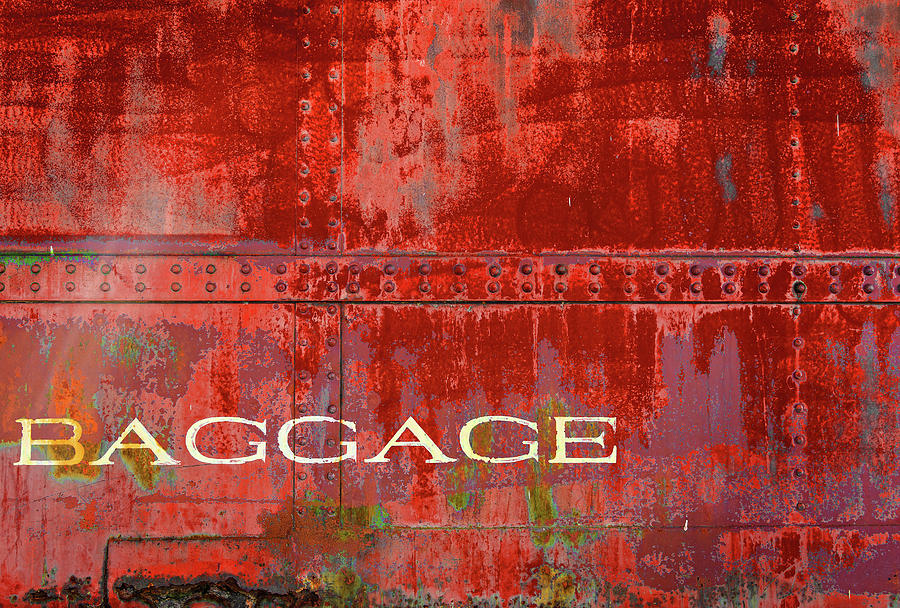 Baggage in Red Photograph by Bud Simpson
