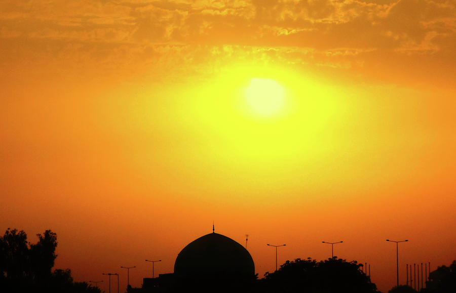 Baghdad Mosque at Sunset Photograph by SR Green