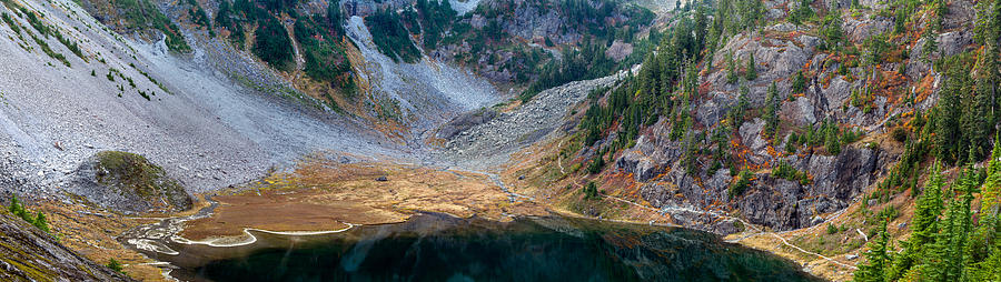 Bagley Lakes Panorama Photograph by Michael Russell