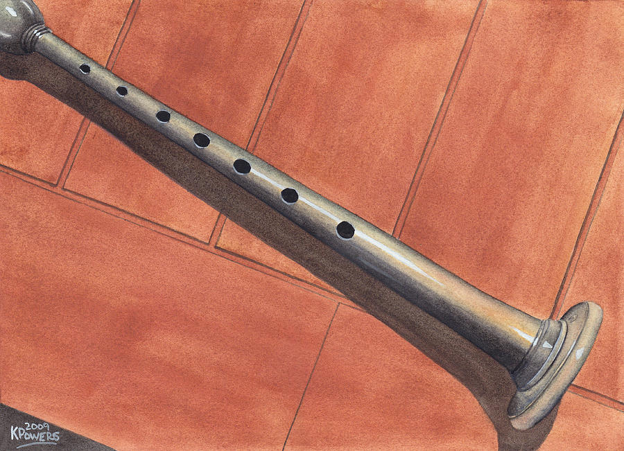 Bagpipe Chanter Painting by Ken Powers