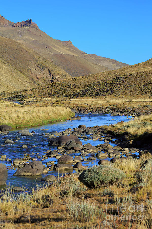 Baguales River in the Sierra Baguales of Patagonia Chile Photograph by Louise Heusinkveld