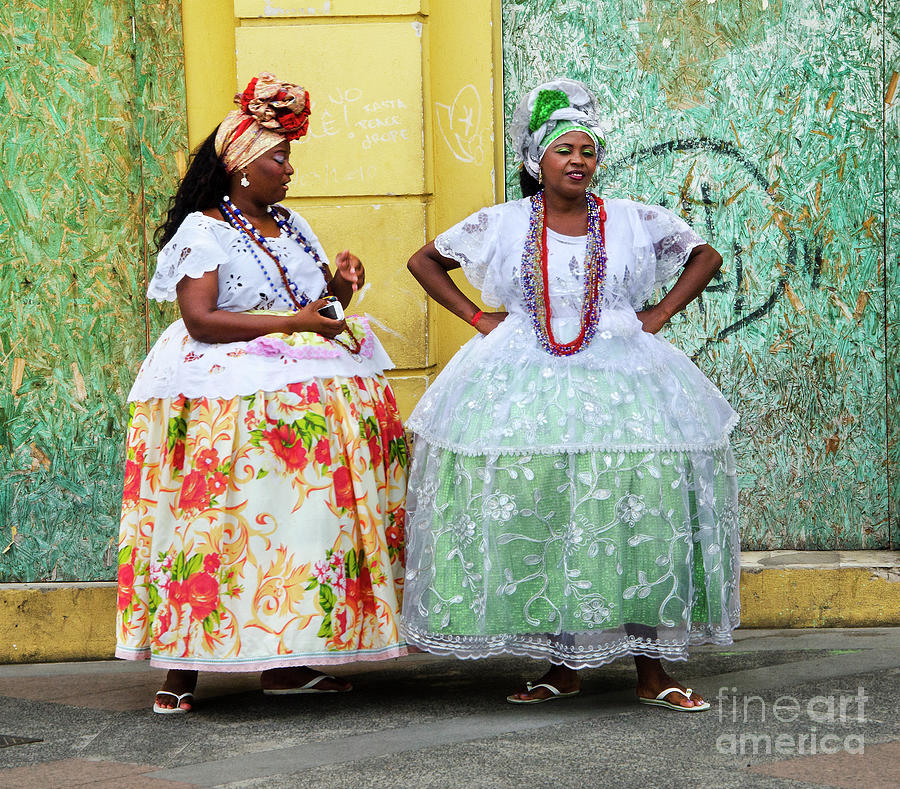 Bahai Women Salvador Brazil 8 Photograph by Bob Christopher