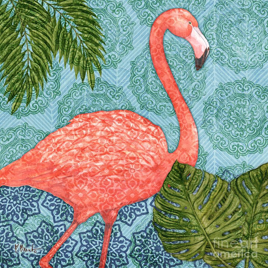 Flamingo Painting - Bahama Flamingo I by Paul Brent