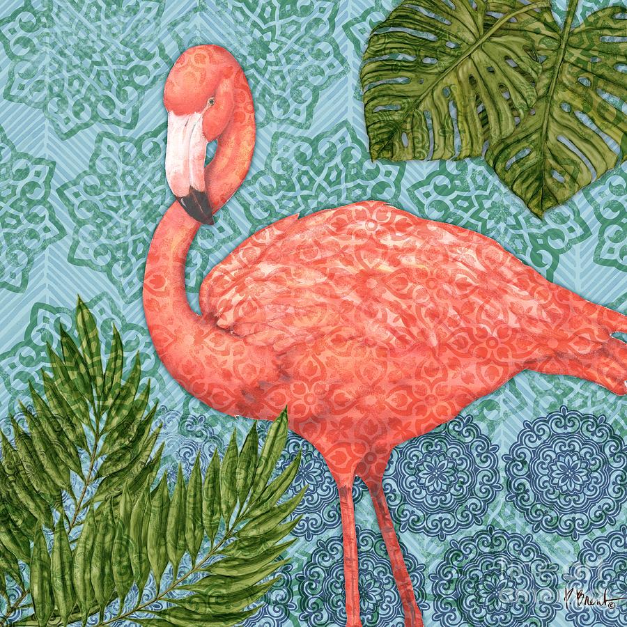 Flamingo Painting - Bahama Flamingo II by Paul Brent