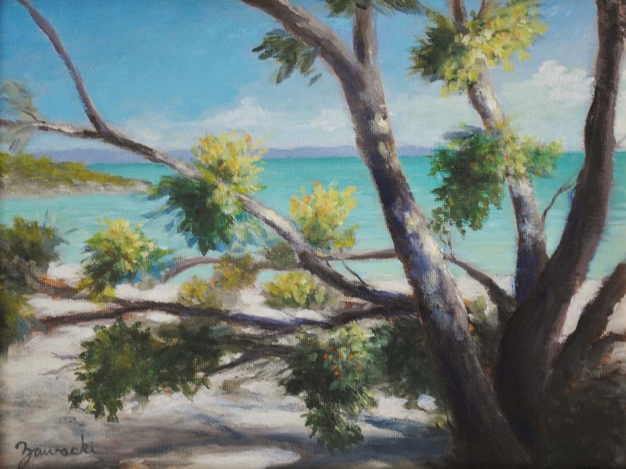 Bahamas Shade Painting by Alan Zawacki
