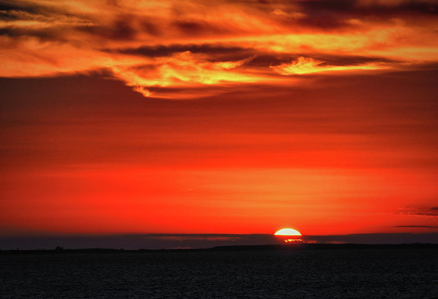 Bahamas Sunset Over Coco Cay Photograph by Bill Swartwout