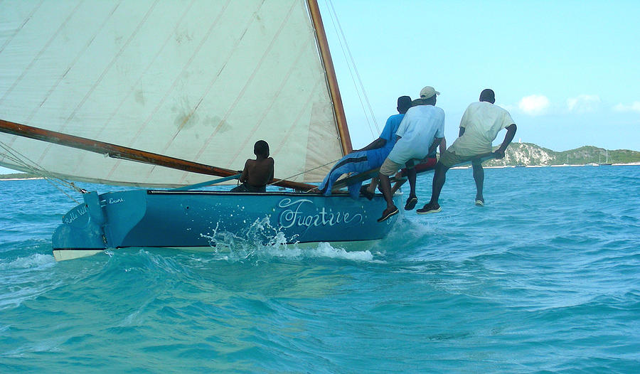 Bahamian Boat Race Photograph by Jean Wolfrum