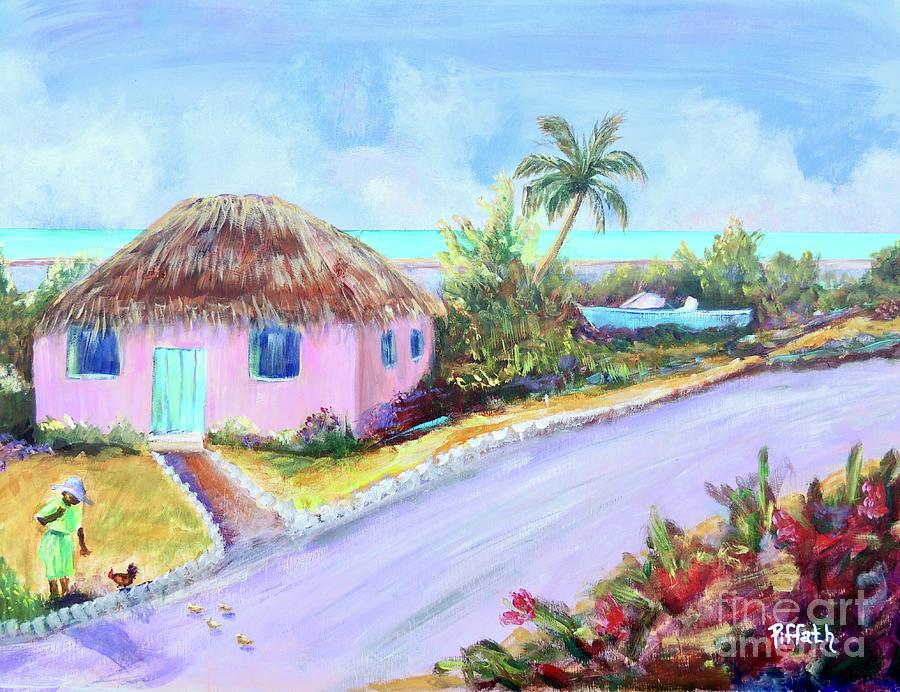 Bahamian Island Shack Painting by Patricia Piffath