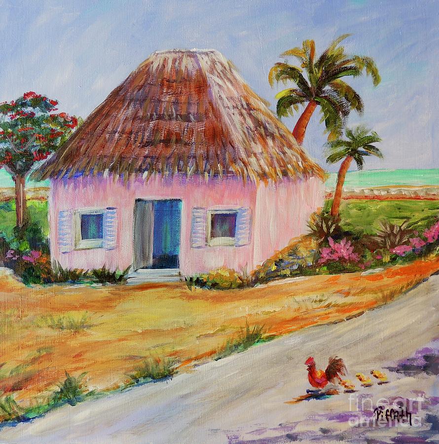 Bahamian Shack painting Painting by Patricia Piffath