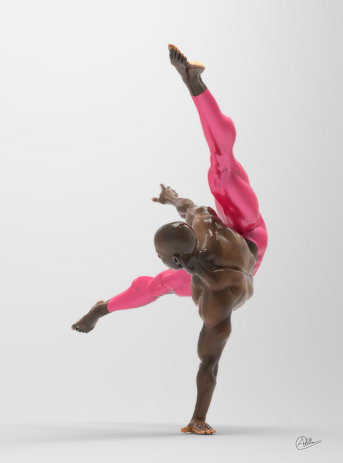 Bailarin acrobata Digital Art by Joaquin Abella