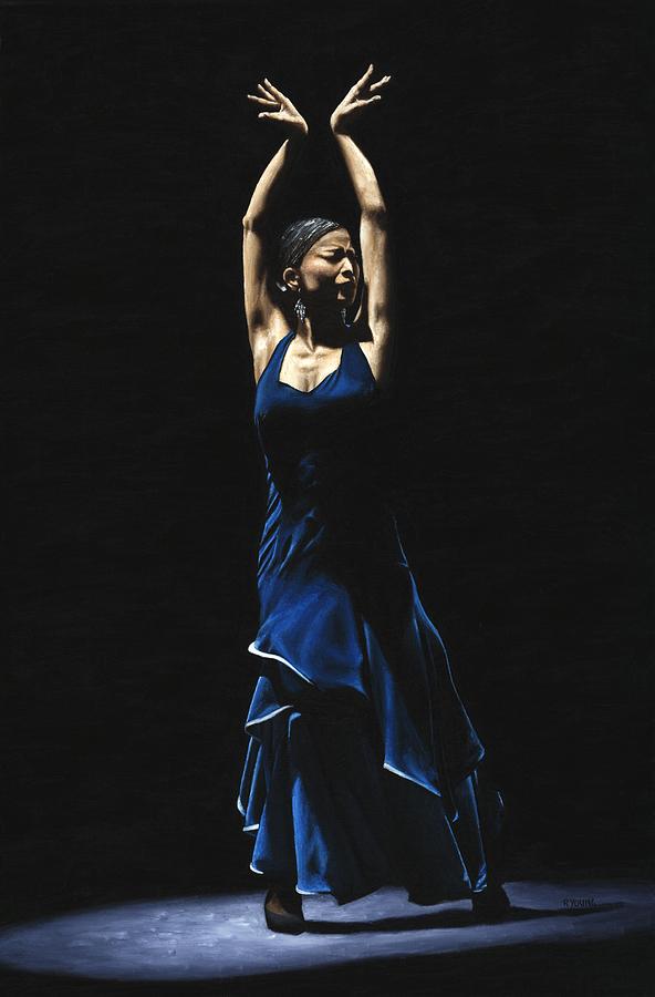 Flamenco Painting - Bailarina a Solas del Flamenco by Richard Young