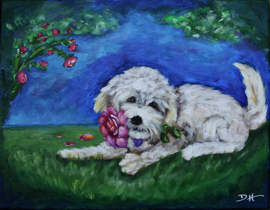 Bailey Painting by Diana Haronis