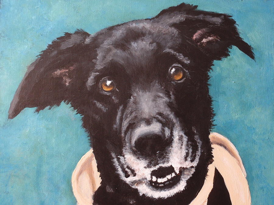 Bailey Dog of Honor Painting by Carol Russell