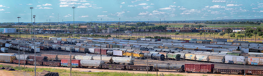 Bailey Yard Panorama Photograph by Susan Rissi Tregoning