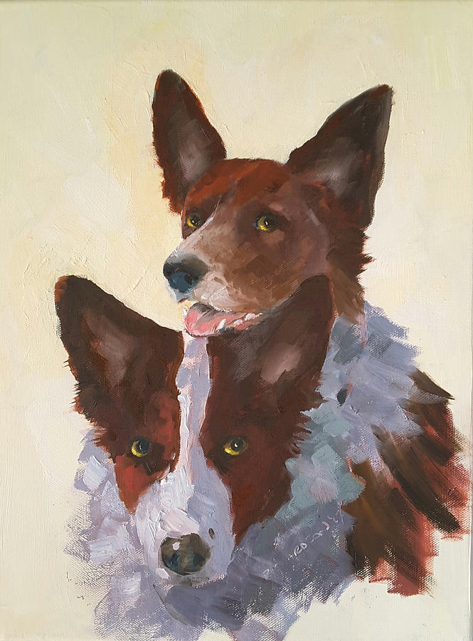 Dog Painting - BaileyAndCote by Susan Richardson