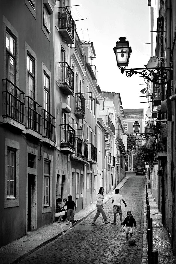 Black And White Photograph - Bairro Alto by Carlos Caetano