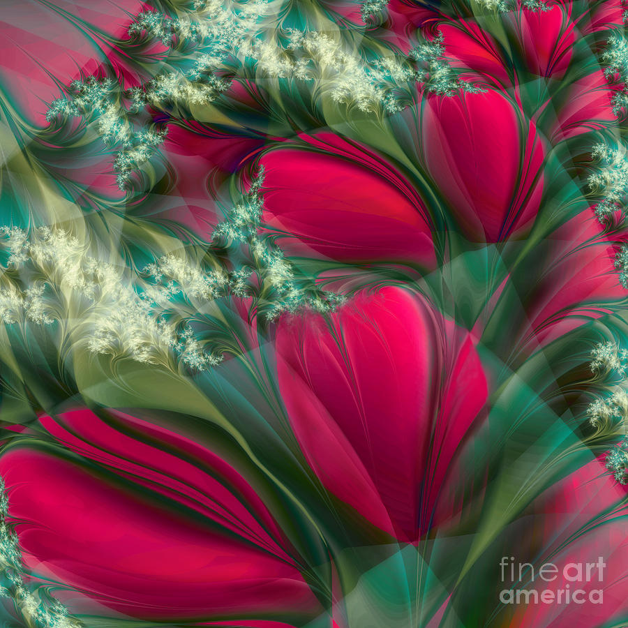 Baisers des Tulipes Painting by Mindy Sommers