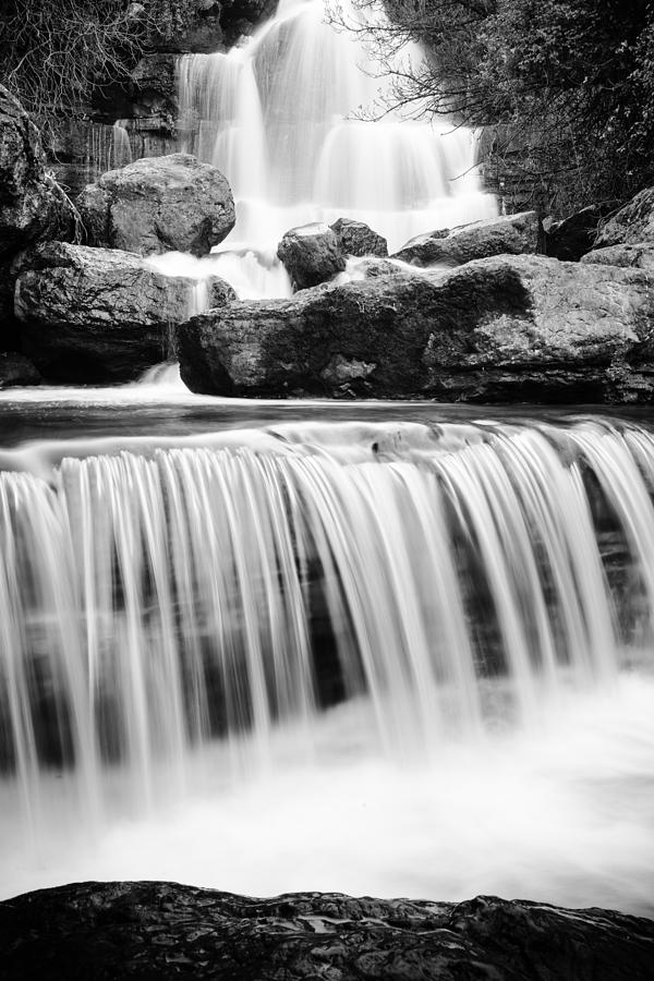 Jungle Photograph - Bajouca Waterfall BW II by Marco Oliveira