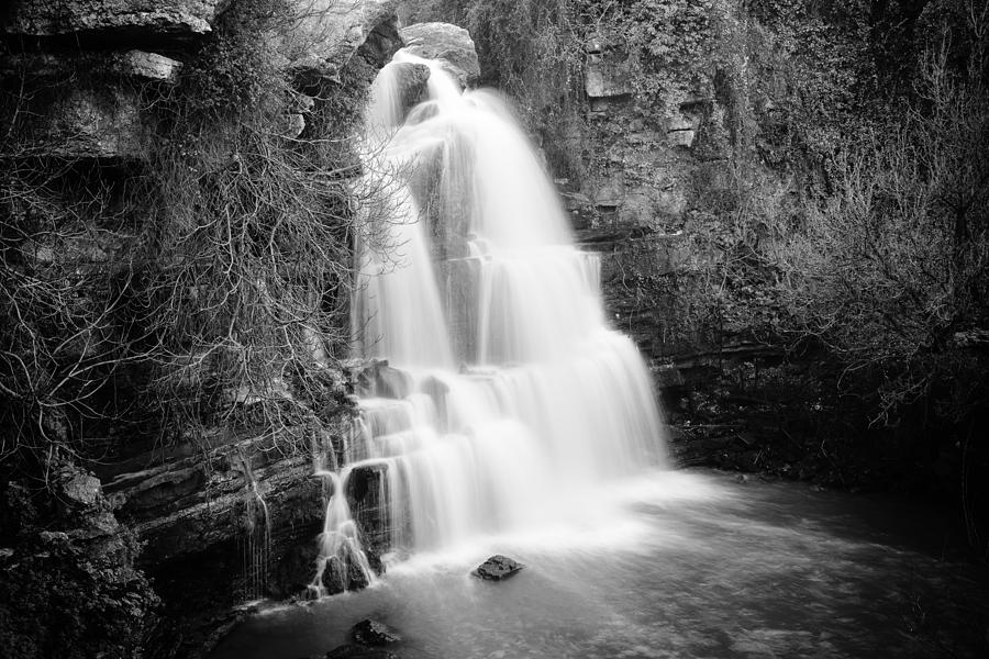 Bajouca Waterfall BW Photograph by Marco Oliveira