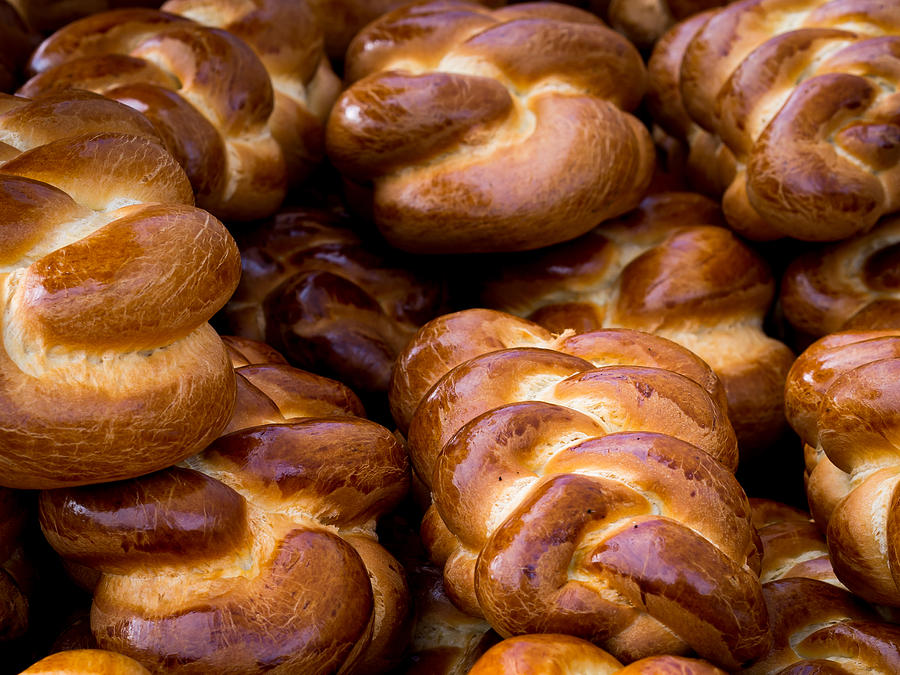 Bread Photograph - Baked Brioche Buns by Kaleidoscopik Photography