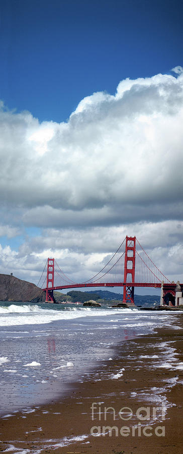 Baker Beach and the Golden Gate Bridge Photograph by Wernher Krutein