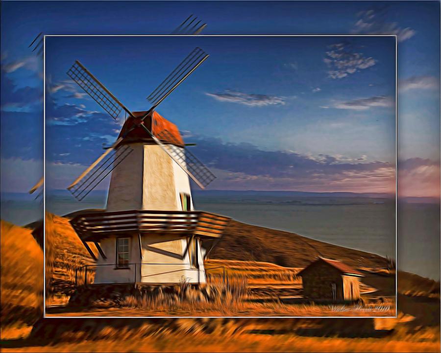 Baker City Windmill_1a Digital Art by Walter Herrit
