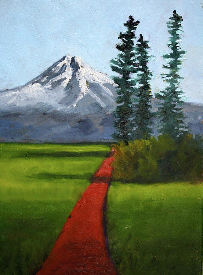 Baker Meadow Painting by Nancy Merkle