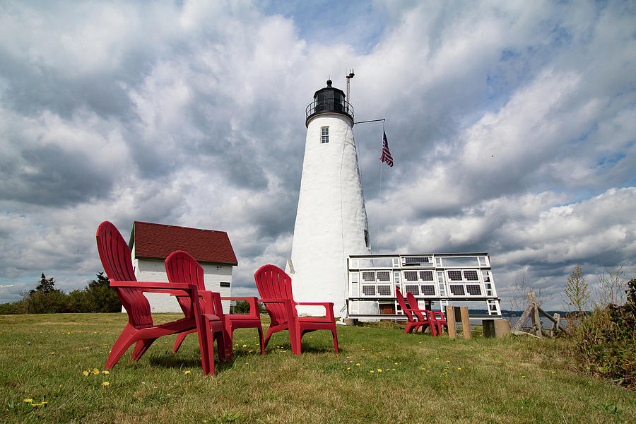 Bakers Island Lighthouse Salem Photograph by Jeff Folger