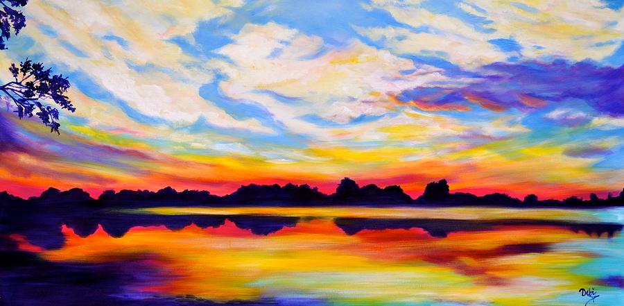 Bakers Sunset Painting by Debi Starr
