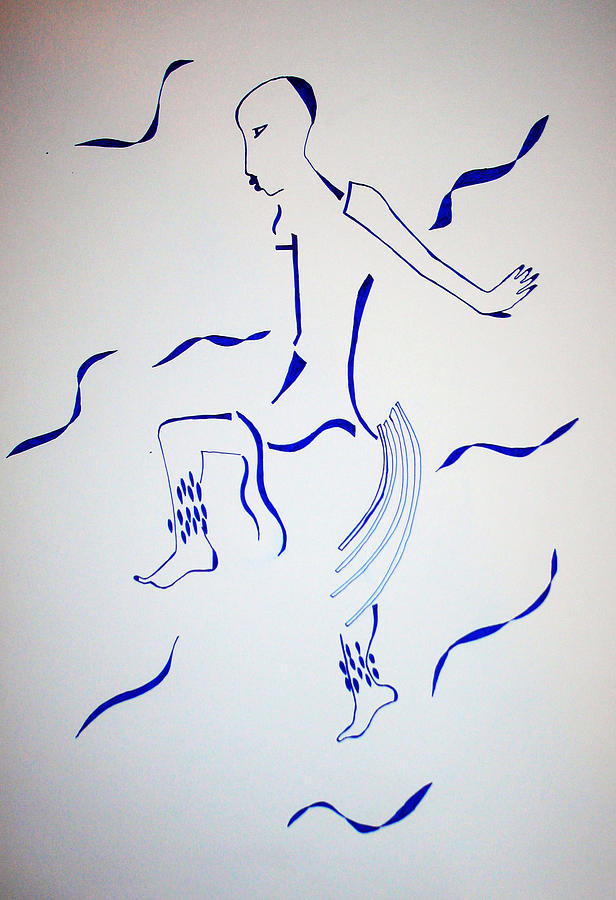 Bakiga Dance Drawing by Gloria Ssali