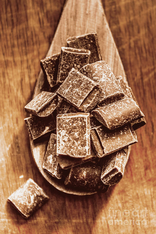 Baking chocolate chunks Photograph by Jorgo Photography