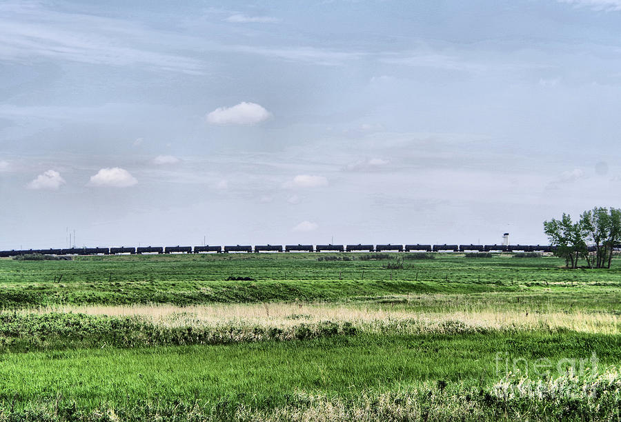  Bakken crude on rail Photograph by Jeff Swan
