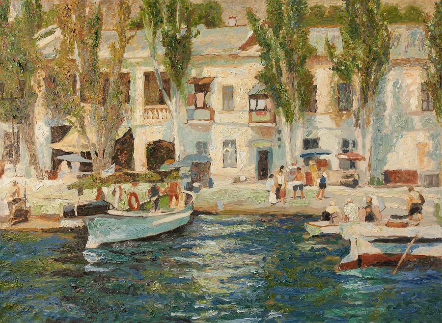 Boat Painting - Balaklava by Robert Nizamov
