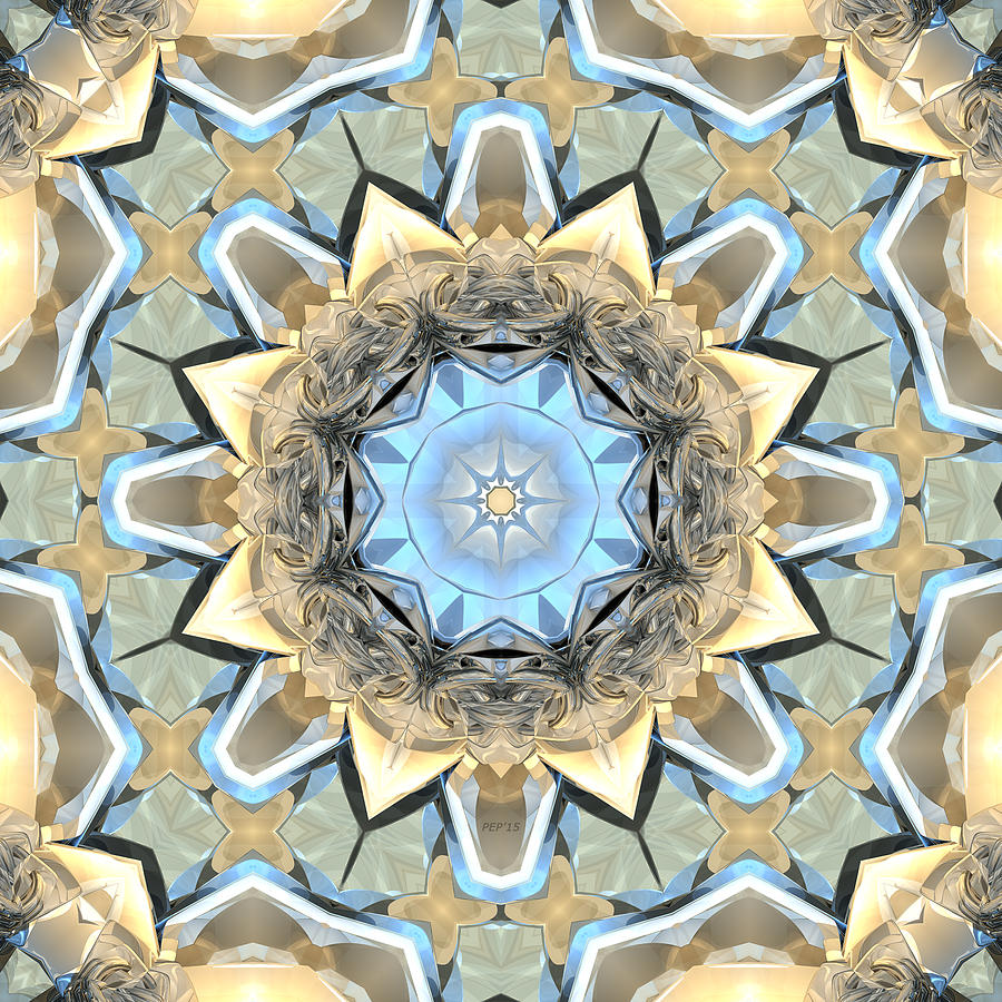 Balance of Blue And Beige Digital Art by Phil Perkins