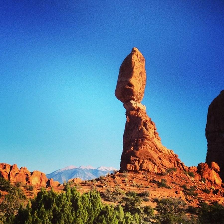 Utah Photograph - #balance #rock In #moab #utah #utgram by Amber Harlow