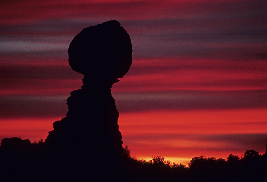 Balance Rock Sunset Photograph by Doug Davidson