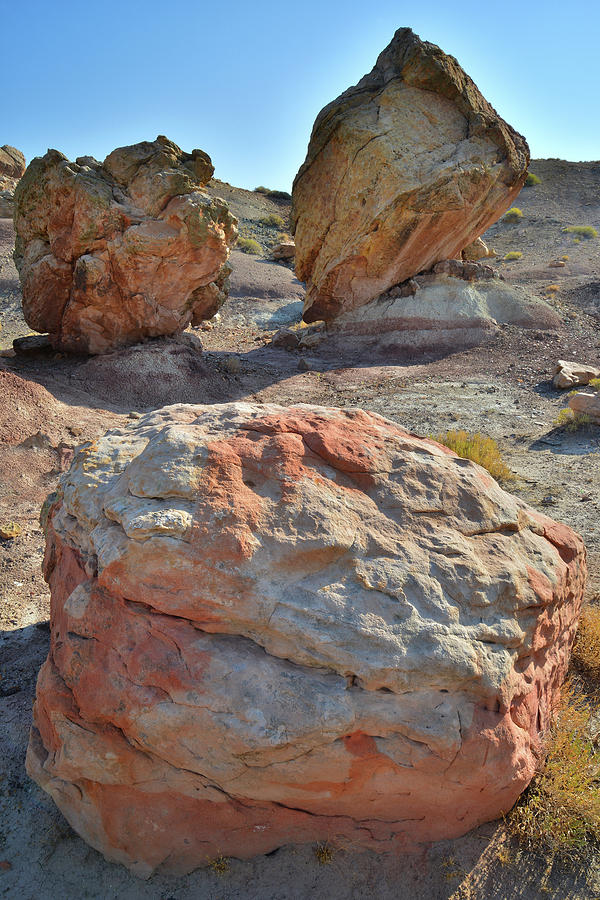 Balanced Boulders in Bentonite Site Photograph by Ray Mathis