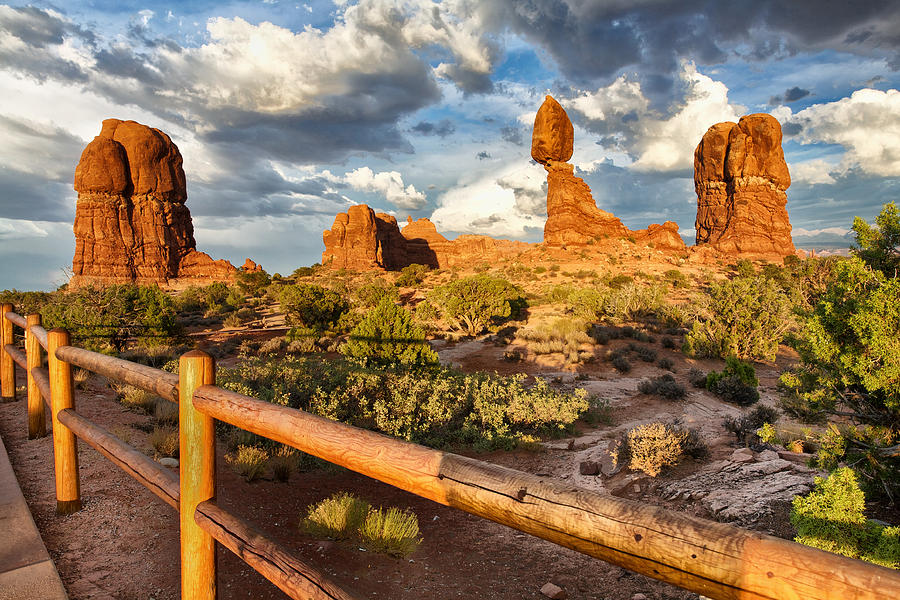 Balanced Rock, Arches National Park, UT Photograph by John Daly
