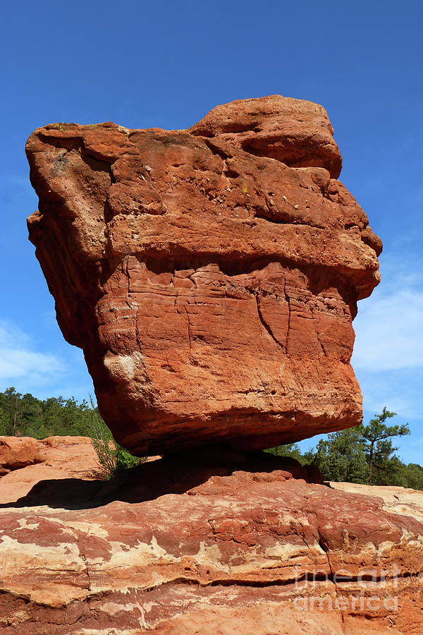 Balanced Rock - Garden of the Gods Photograph by Christiane Schulze Art And Photography