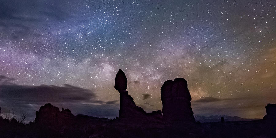 Balanced Rock Milky Way Photograph by Joe Kopp