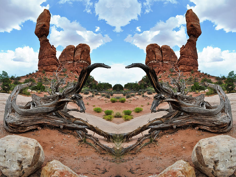 Balanced Rock Mirror Photograph by Kyle Hanson