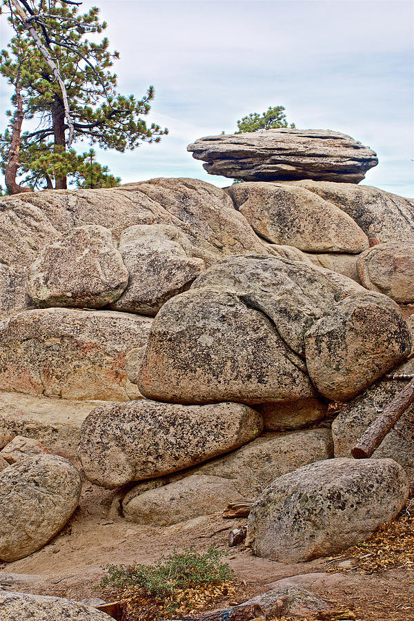 Balanced Rock on Castle Rock Trail near Big Bear Lake, California Photograph by Ruth Hager
