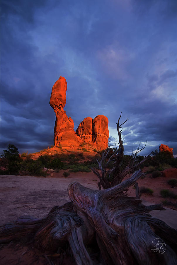 Balanced Rock Sunset Photograph by Debra Boucher