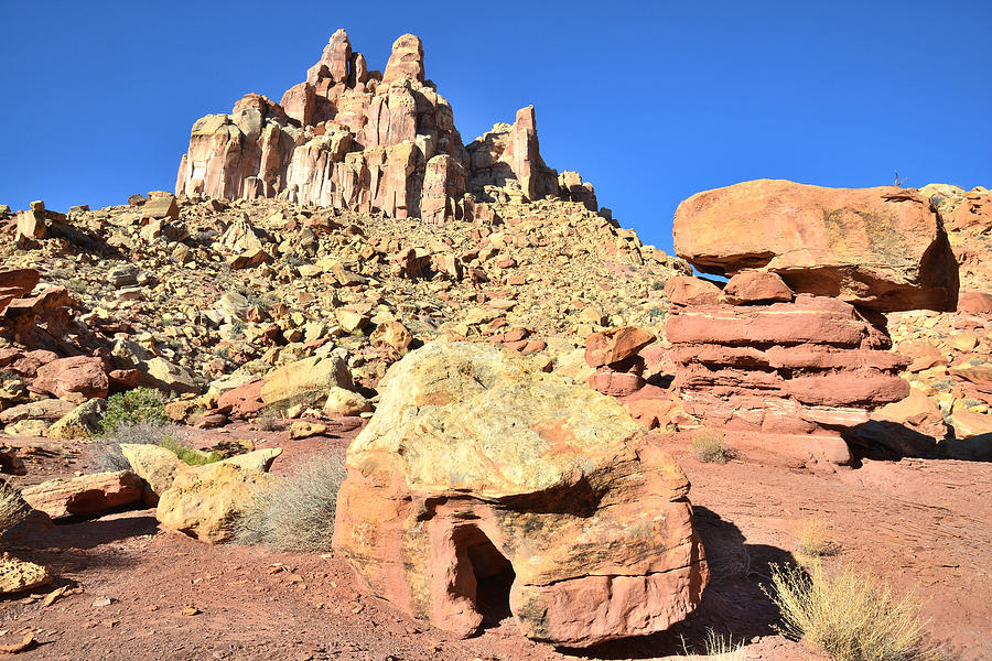 Balanced Rocks Behind the Castle Photograph by Ray Mathis