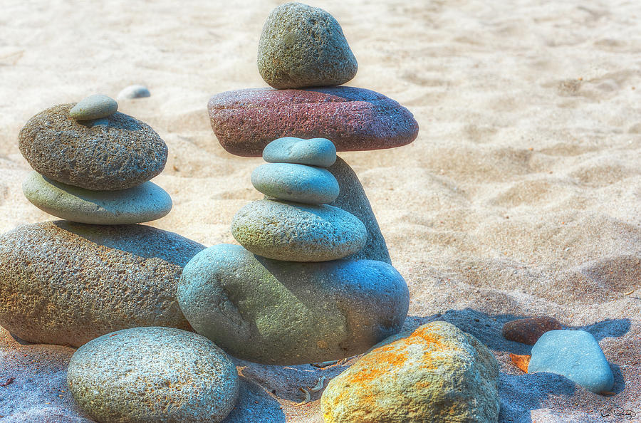 Balanced Stacked Rocks  Photograph by Dee Browning
