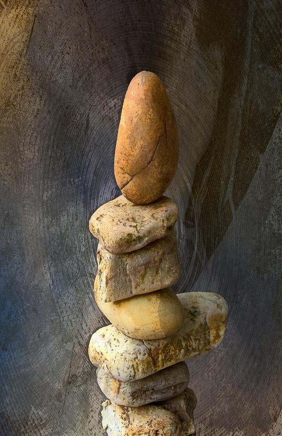 Balancing stones 2 Photograph by John Stuart Webbstock