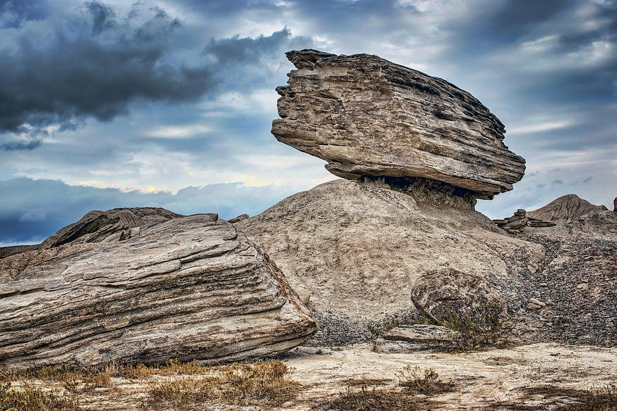 Landscape Photograph - Balancing - Toadstool Geologic Park by Nikolyn McDonald