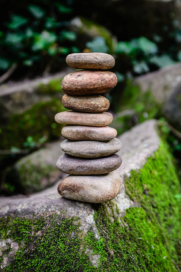 Balancing Zen Stones II Photograph by Marco Oliveira