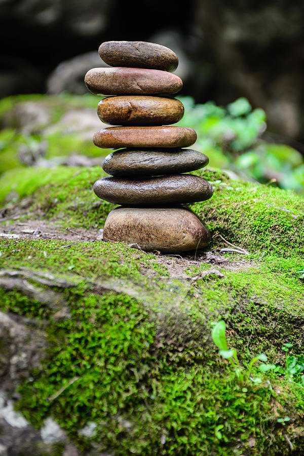 Balancing Zen Stones III Photograph by Marco Oliveira